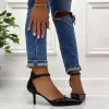 Primi Tacchi Hola - Décolleté Donna Cinturino Tacco Spillo Basso Borchie Elegante V Online