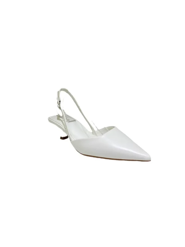 Primi Tacchi Iride - Decolletè Donna Punta Scarpa Tacco Basso Bianco Best