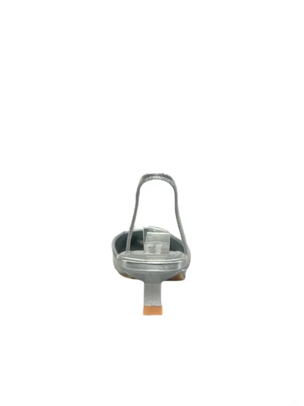 Primi Tacchi Iride - Decolletè Donna Punta Scarpa Tacco Basso ARGENTO Outlet