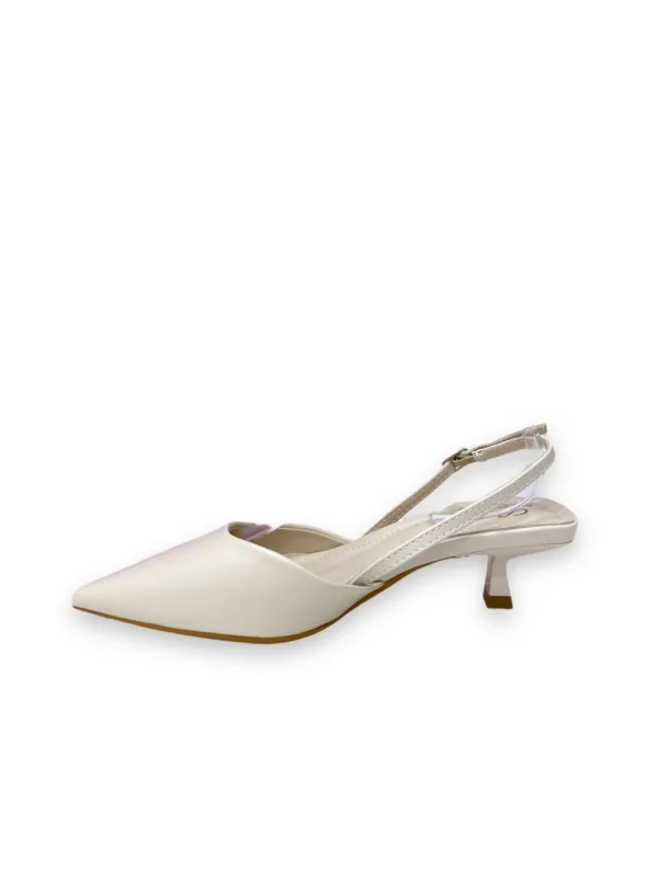 Primi Tacchi Iride - Decolletè Donna Punta Scarpa Tacco Basso BEIGE Fashion