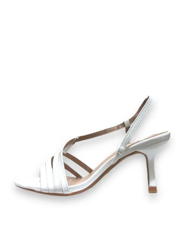 Primi Tacchi Joey - Sandali Donna Punta Tonda Tacco Spillo Bianco New