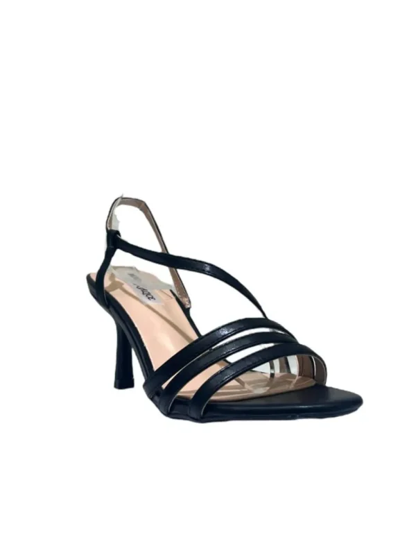 Primi Tacchi Joey - Sandali Donna Punta Tonda Tacco Spillo Nero Outlet