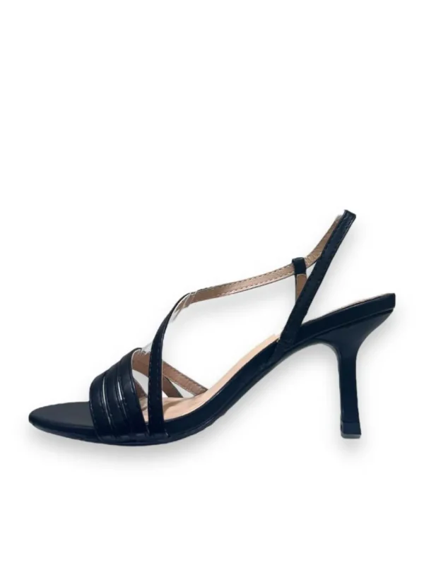 Primi Tacchi Joey - Sandali Donna Punta Tonda Tacco Spillo Nero Outlet