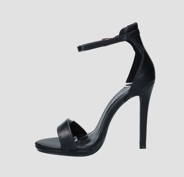 Primi Tacchi Karem - Sandali Donna Tacco Spillo Con Cinturino Alla Caviglia Nero New