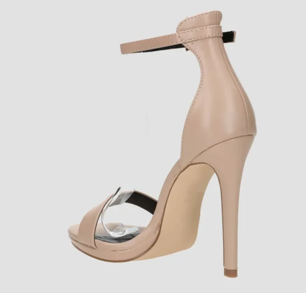 Primi Tacchi Karem - Sandali Donna Tacco Spillo Con Cinturino Alla Caviglia Nude Sale