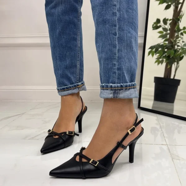 Primi Tacchi Karol - Décolleté Donna Tacco A Spillo Punta Elegante NERO Hot