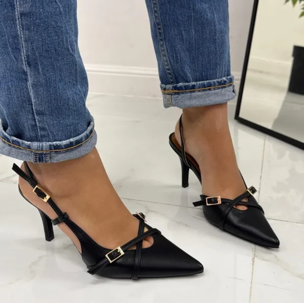 Primi Tacchi Karol - Décolleté Donna Tacco A Spillo Punta Elegante NERO Hot