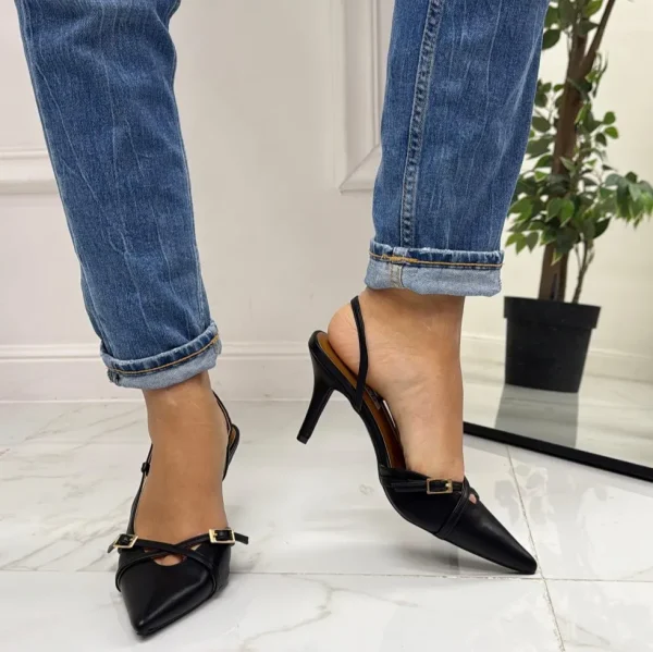 Primi Tacchi Karol - Décolleté Donna Tacco A Spillo Punta Elegante NERO Hot
