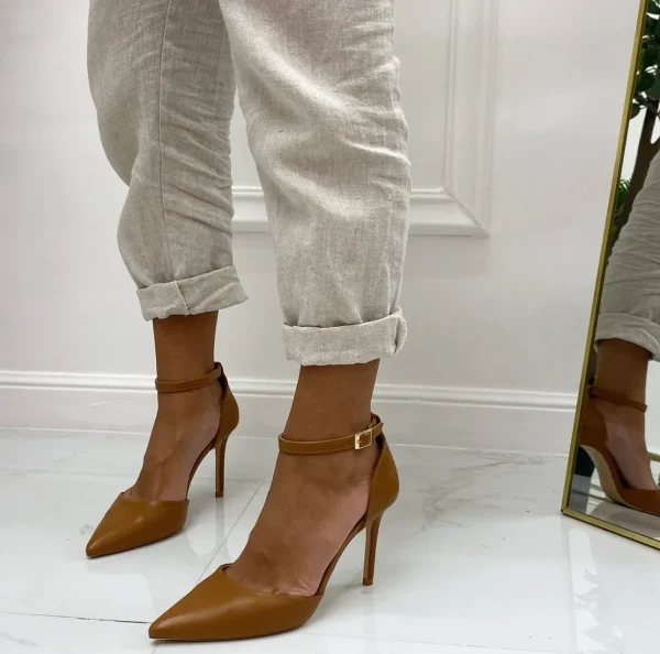 Primi Tacchi Kenza - Décolleté Donna Tacco Spillo Punta Cuoio Clearance