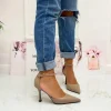 Primi Tacchi Kinley - Décolleté Donna Cinturino Tacco Spillo Elegante Beige New