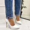 Primi Tacchi Kyliee - Décolleté Donna Punta Tacco Spillo Bianco Hot