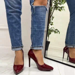 Primi Tacchi Kyliee - Décolleté Donna Punta Tacco Spillo Bordeaux Hot