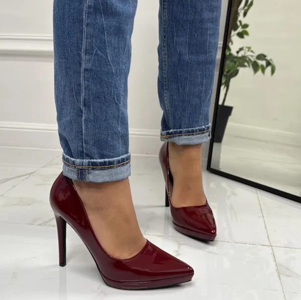 Primi Tacchi Kyliee - Décolleté Donna Punta Tacco Spillo Bordeaux Hot