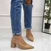 Primi Tacchi Leyla - Decolleté Donna Punta Scarpa Tacco Quadrato Vernice Beige Online