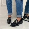 Primi Tacchi Lucy - Mocassino Tacco Donna Casual Elegante Nero Hot