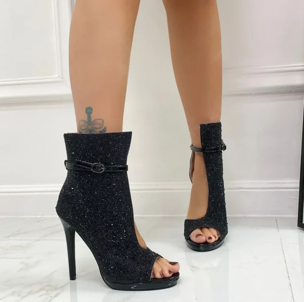 Primi Tacchi Madyson - Scarpa con Tacco Alto Strass Nero Online