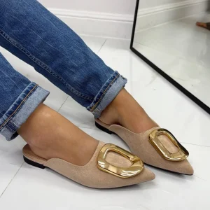 Primi Tacchi Malika - Scarpa Sabot Donna Tallone Scoperto KHAKI Fashion