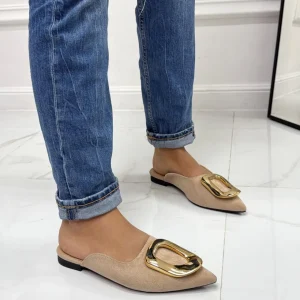 Primi Tacchi Malika - Scarpa Sabot Donna Tallone Scoperto KHAKI Fashion