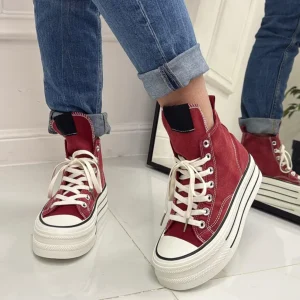 Primi Tacchi Marbella - Sneakers Donna Scarpe Ginnastica Lacci Casual Comodo Bordea Online