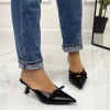 Primi Tacchi Margot - Décolleté Donna Tacco Spillo Basso Elegante NERO Hot