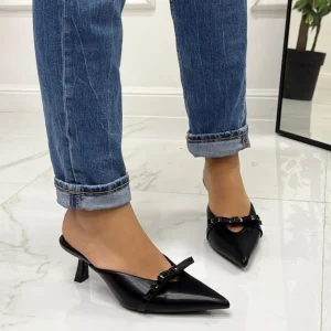 Primi Tacchi Margot - Décolleté Donna Tacco Spillo Basso Elegante NERO Hot