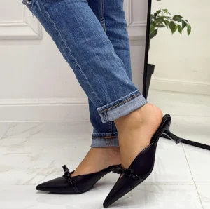 Primi Tacchi Margot - Décolleté Donna Tacco Spillo Basso Elegante NERO Hot