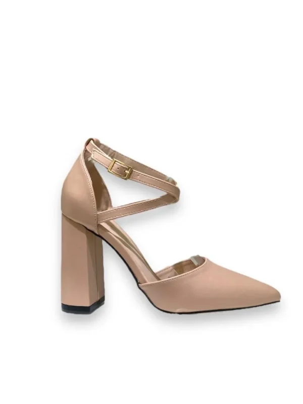 Primi Tacchi Marianna - Décolleté Donna Tacco Quadrato Punta Nude Fashion