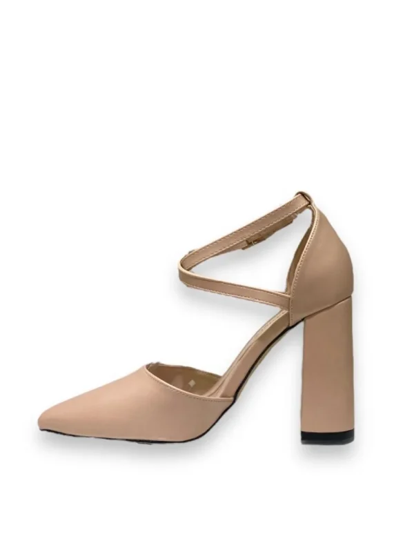 Primi Tacchi Marianna - Décolleté Donna Tacco Quadrato Punta Nude Fashion