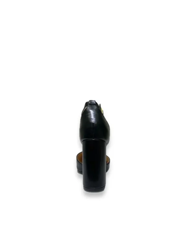 Primi Tacchi Marianna - Décolleté Donna Tacco Quadrato Punta Nero Clearance
