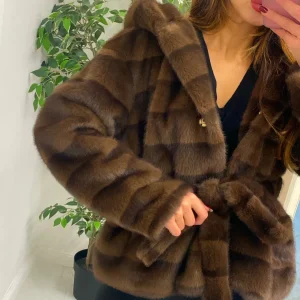 Primi Tacchi Megan - Eco Pelliccia Marrone Sale