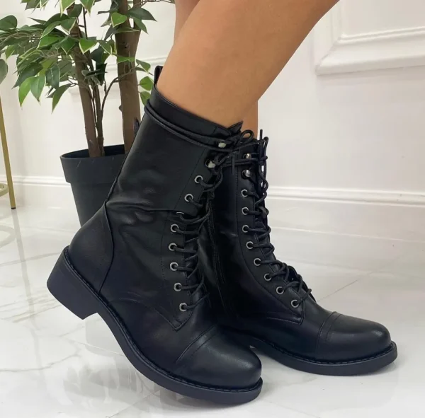 Primi Tacchi Michelle - Stivaletti Donna Scarpe Lacci Nero Online
