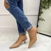 Primi Tacchi Miranda - Decolleté Donna Punta Scarpa Tacco Basso Beige Fashion