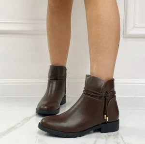 Primi Tacchi Miriam - Stivaletto Donna Scarpa Basso Casual Marrone Hot