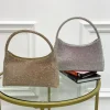 Primi Tacchi Montecarlo - Borsa Donna Manico Strass Elegante Nero, Argento E Oro Sale