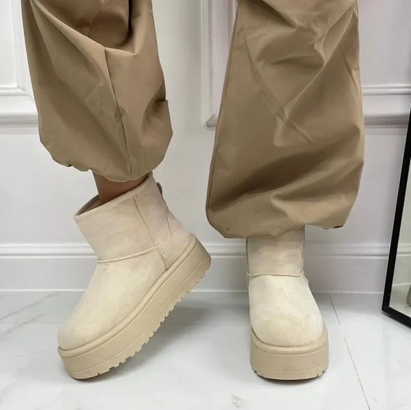 Primi Tacchi Noa - Stivaletto Eskimo Boots Gomma Alta Beige Online