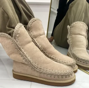 Primi Tacchi Nobu - Stivaletto Eskimo Boots Comodo Beige Clearance