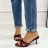 Primi Tacchi Noemy - Sandali Donna Scarpa Tacco Spillo Punta BORDEAUX Online