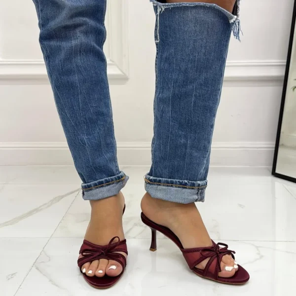 Primi Tacchi Noemy - Sandali Donna Scarpa Tacco Spillo Punta BORDEAUX Online
