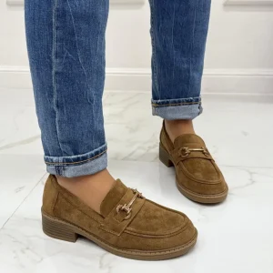 Primi Tacchi Oriana - Mocassino Donna Scarpa Casual KHAKI New