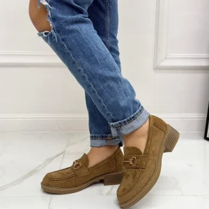 Primi Tacchi Oriana - Mocassino Donna Scarpa Casual KHAKI New