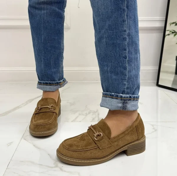 Primi Tacchi Oriana - Mocassino Donna Scarpa Casual KHAKI New