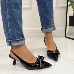 Primi Tacchi Pretty - Decolleté Donna Punta Scarpa Tacco Basso Nero Online