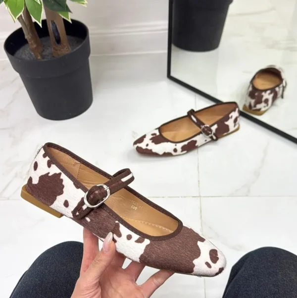 Primi Tacchi Rebecca - Scarpe Donna Ballerine Cinturino Comode FANTASIA Fashion