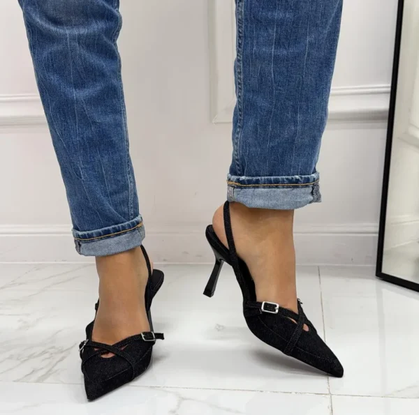 Primi Tacchi Rory - Décolleté Donna Tacco A Spillo Punta Elegante NERO Sale