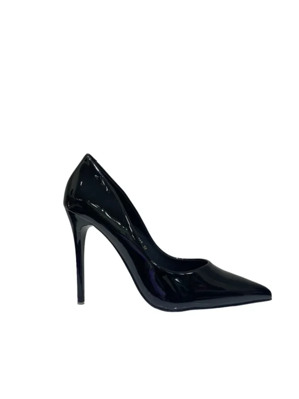 Primi Tacchi Rose - Décolleté Donna Tacco Spillo Punta Vernice Elegante Nero Sale