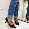 Primi Tacchi Roxy - Décolleté Donna Scarpa Cinturino Tacco Spillo Vernice Elegante Online
