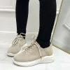Primi Tacchi Sherlin - Sneakers Donna Lacci Comode Casual Beige Online