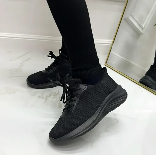Primi Tacchi Sherlin - Sneakers Donna Lacci Comode Casual Nero Sale