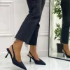 Primi Tacchi Shinta - Décolleté Donna Tacco Spillo Punta Nero Hot