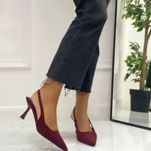 Primi Tacchi Shinta - Décolleté Donna Tacco Spillo Punta Bordeaux Clearance